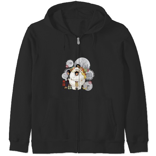 Discover Disney Big Hero 6 TV Series Baymax Hugs Graphic Zip Hoodies
