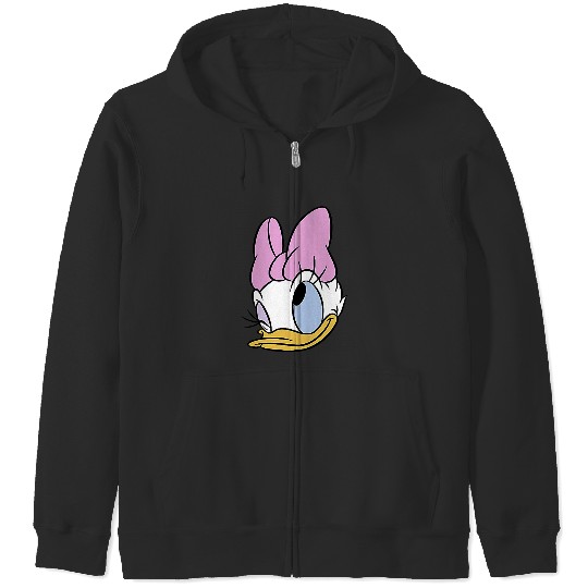Disney Mickey And Friends Daisy Duck Face Small Zip Hoodies