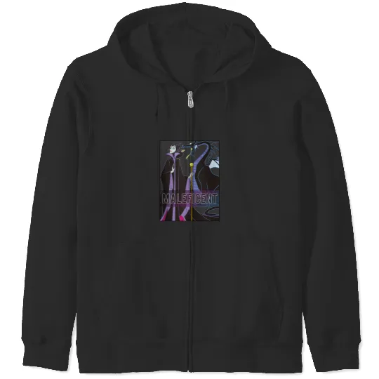 Disney Villains Classic Maleficent Panel Zip Hoodies