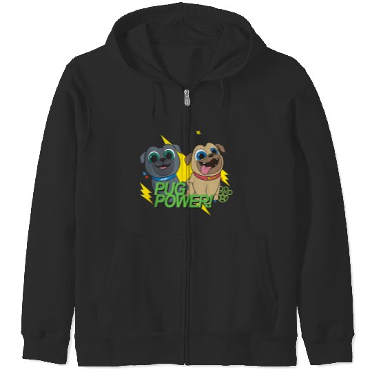 Disneyss Puppy Dog Pals Pug Power Zip Hoodies