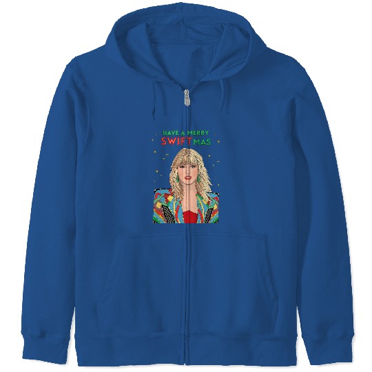 Discover Taylor-MERRY SWIFTMAS HOLIDAY Zip Hoodies