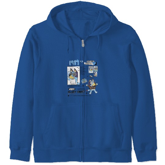 BlueyDad 1989 T Eras Tour classique Zip Hoodies