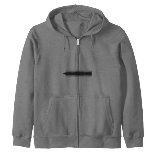 Thriller by Michael Jackson Sound Wave Pattern Black and White Zip Hoodies