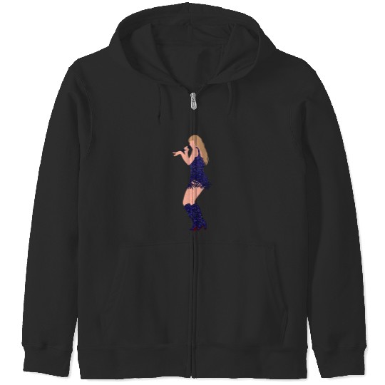taylorswift midnights eras tour bejewled dance art Zip Hoodies
