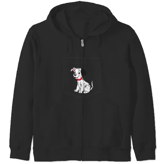 Dalmatian Disney 101 Dalmatian Lucky Pocket Dalmatians Dog Zip Hoodies