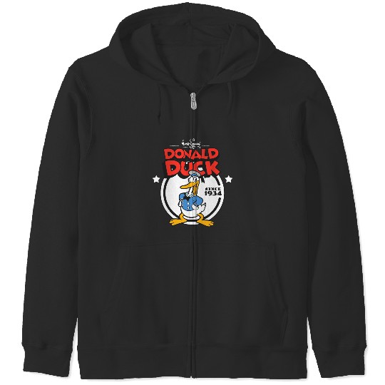 Disney Donald Duck 90th Anniversary Since 1934 Retro Vintage Zip Hoodies