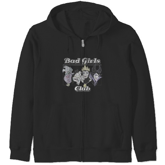 Disneyss Villains Group Shot Bad Girls Club Zip Hoodies