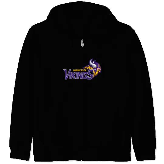 Minnesota Vikingss Logo Zip Hoodies