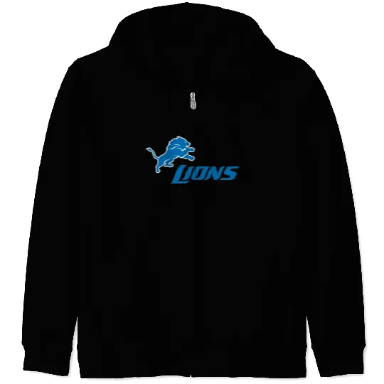 Detroit Lions Logo Zip Hoodies