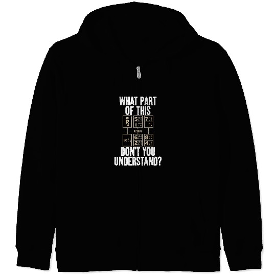 What Part Dont You Understand Tow Trucker Driver Graphic Zip Hoodies