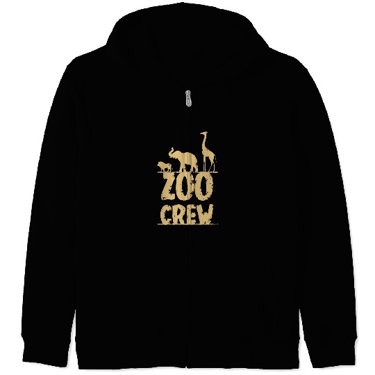 Zoo Crew Safari Animal Zookeeper Zoologist Park Keeper Zip Hoodies