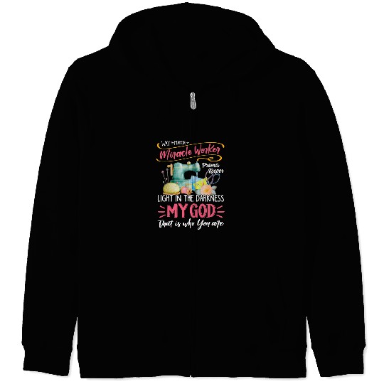 Way maker miracle worker promis keeper ligth in the darkness Zip Hoodies