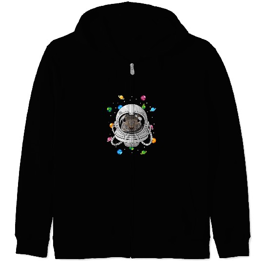 Astronauts Squirrel Astronaut Animal Deep In Space Cosmic Universe Zip Hoodies