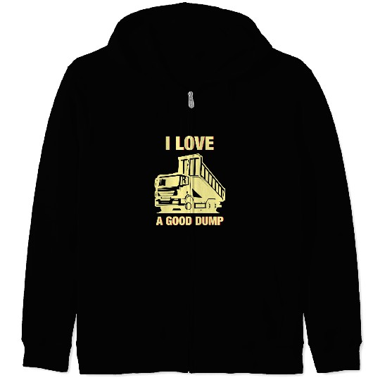Dump Truck Driver Trucker 1 Zip Hoodies