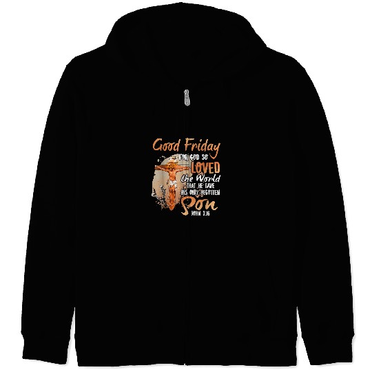 Catholic Bible Cross Crown Of Thorns Good Friday Jesus 30 Zip Hoodies