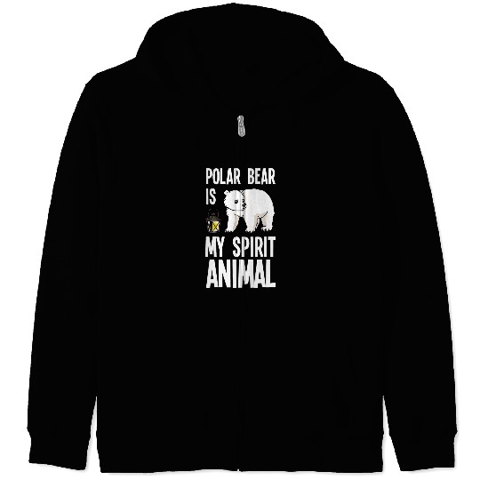 Funny Bear Polar Bear Specialist Biologist Zoologist Spirit Animal Cute Bears Zip Hoodies