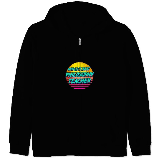 Worlds bests Philosophy Teacher Zip Hoodies