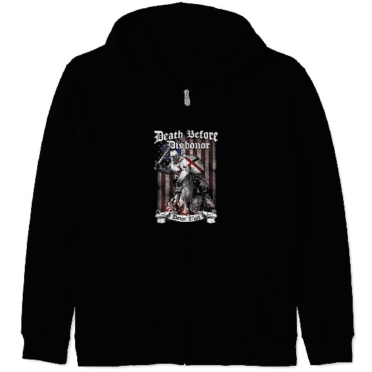 Christian Crusader Knight Templar Warrior Of God I Fear No Evil Christ Zip Hoodies