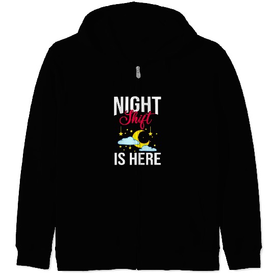 Shift Work Night Job Worker Midnight Funny Coffee 13 Zip Hoodies