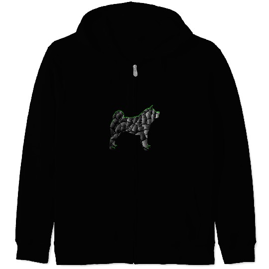 Dog Akita Inu Shiba Inu Dog Lovers Cool Graphic Zip Hoodies