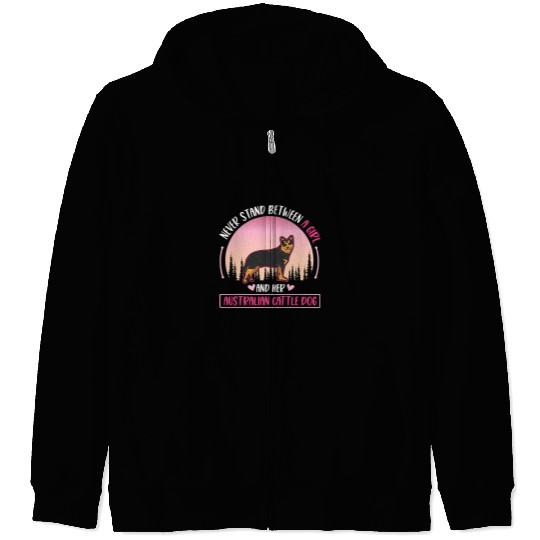 Australian Cattle Dog Blue Heeler Cattle Dog 197 Zip Hoodies