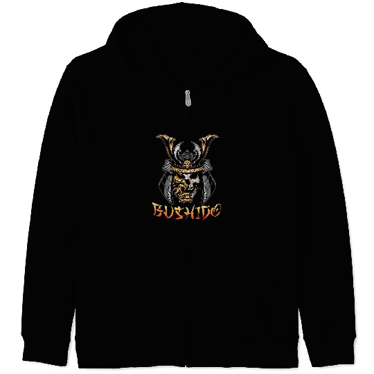 Japanese Samurai Katana Ancient Oni Ronin Asian Warrior1 Zip Hoodies