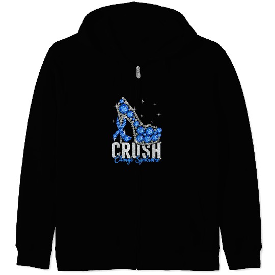 Charge Syndromes Warrior Crush Charge Syndromes Twinkle Ribbon Support Zip Hoodies