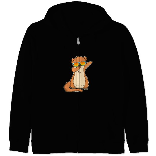 Otters Dabbings Otter For Sea Otter Lover Marine Animal Zip Hoodies