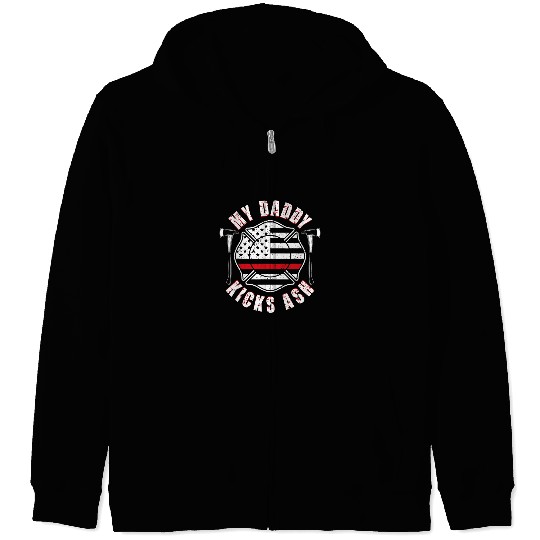 Fireman Firefighter Funny Firefighter Son Of A Firefighter Daughter Firemen Zip Hoodies