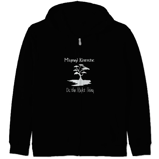 Miyagi Do Dojo Karate Do The Right Thing Novelty Funny Item Zip Hoodies