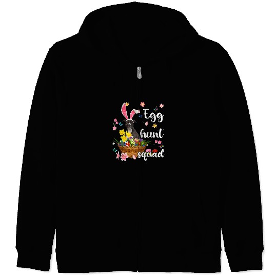 American Pit Bull Happy Easter Day Easter Colorful Egg Hunt Zip Hoodies