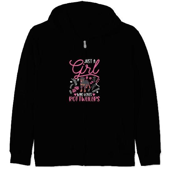 Dog Rottweiler Girl Rotti Rottweiler 56 Zip Hoodies