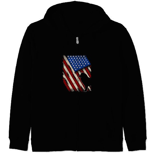 Dog Samoyed vintages American Flag Retro Samoyed Dog 4th Of July Zip Hoodies