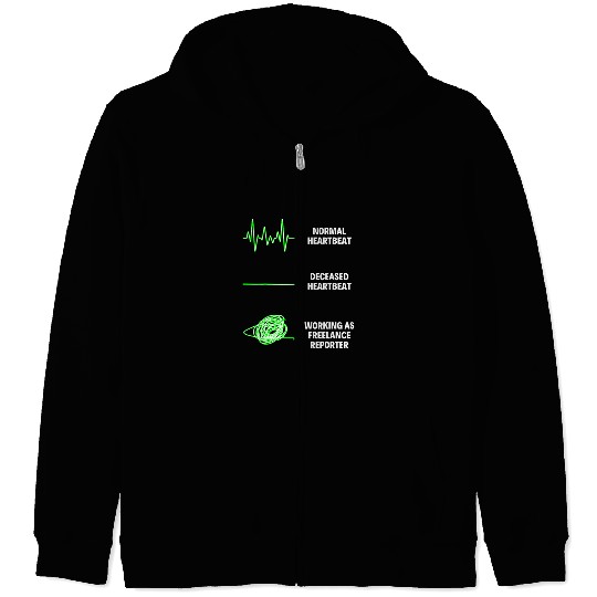 Freelance Reporter Freelancer Worker Reporter Jobs Zip Hoodies