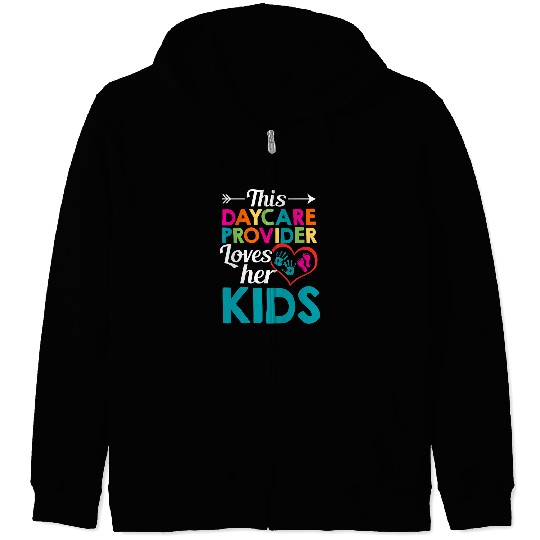 Daycare Outfit Childcare Worker Daycare Teacher Appreciation 1 Zip Hoodies