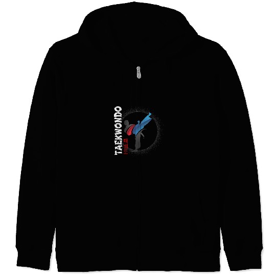 Korean Martial Artist Kick TaeKwonDo Zip Hoodies