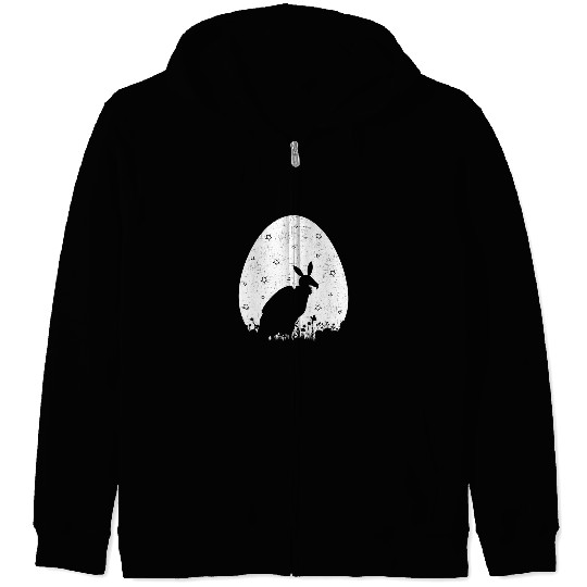 Easter Egg vintages Retro Style Vulture Bird Easter Sunday Zip Hoodies
