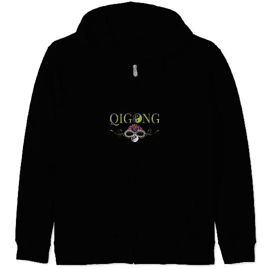 Namaste Yoga Qi Gong clothing for Tai Chi exercises with Chigong and yoga 1 Meditation Zip Hoodies