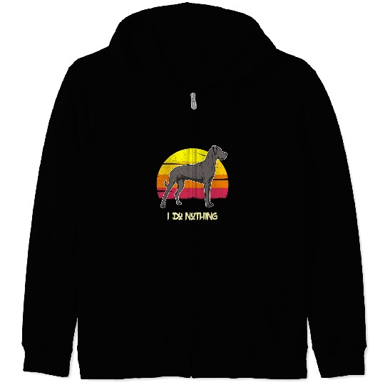 Dog Great Dane German Mastiff Great Dane Sunset 29 1 7 Zip Hoodies