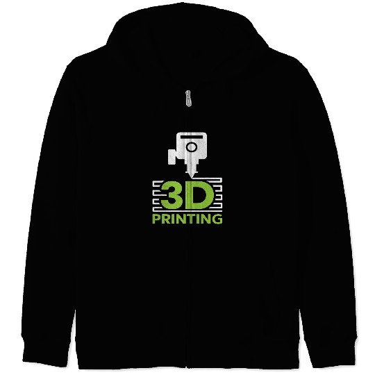 3D Printing 3D Printer 3D Filaments GCode Nerd 3D Printing 1 Zip Hoodies