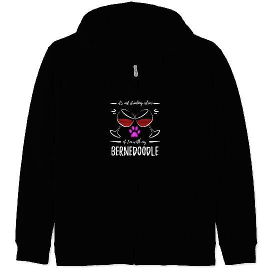 Bernedoodle Dog Mom for Funny Dog Lover Zip Hoodies