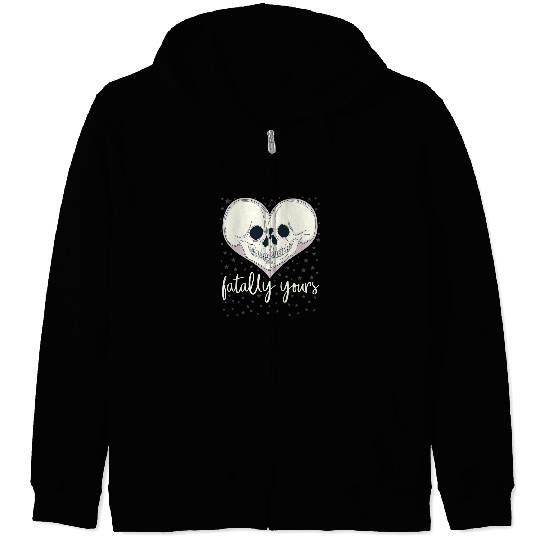 Fatally Yours Skull Art Till Death Do Us Part Zip Hoodies