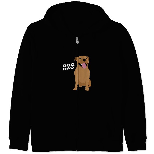 Dog Staffordshire Mens Cream Staffordshire Bull Terrier Dog Dad Man Zip Hoodies