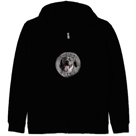 Dog American Bully 51 paw Zip Hoodies