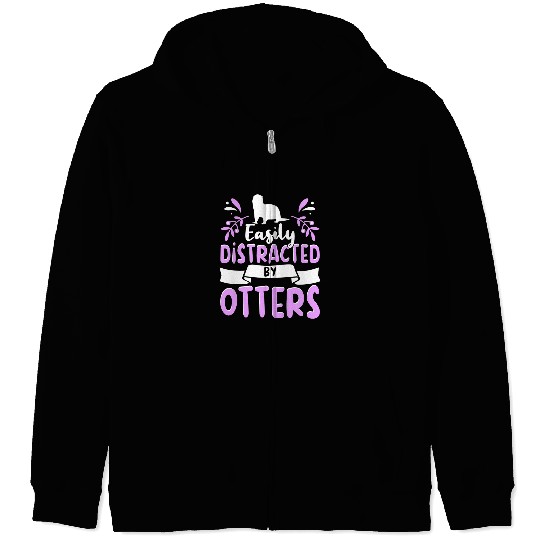 Otters Outfit for Otter Lovers Apparel Women Girls 5 Zip Hoodies