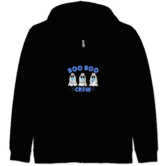 Boo Boo Crew Halloween Health Care Worker Zip Hoodies