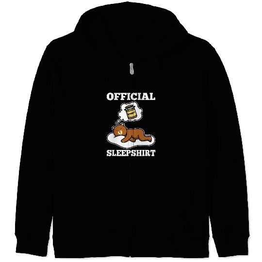 Funny Bear Official sleep bear 1 Cute Bears Zip Hoodies