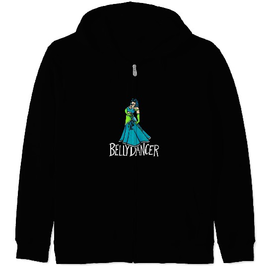 Belly Dancer Born to belly dance Teal Cane Belly Dancer Art Zip Hoodies