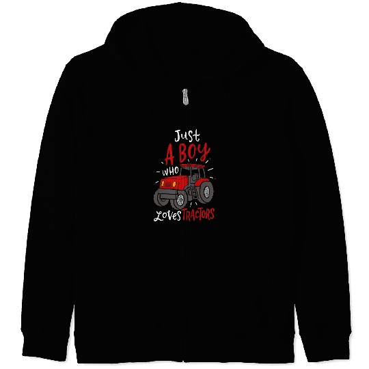 Tractor driving Farming Zip Hoodies