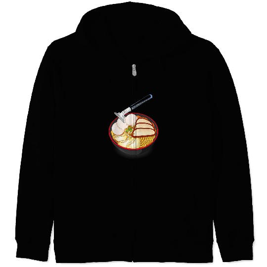 Razor Ramen Food and Wrestling Fan Gift for Men And Women Zip Hoodies